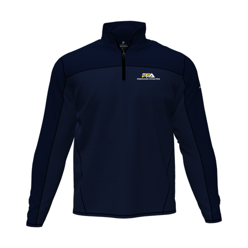 [CUS-DFW-QTRZ-PER-LSL-NVY-AS-LOGO2] Quarter Zip Pullover (Adult S, Navy, Logo 2)
