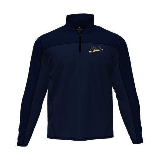 [CUS-DFW-QTRZ-PER-LSL-NVY-AS-LOGO3] Quarter Zip Pullover (Adult S, Navy, Logo 3)
