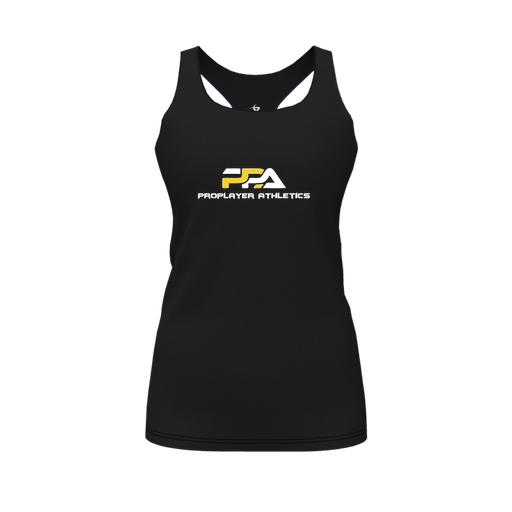 [FT0TRBBK-FYS-LOGO2] Decker Racerback Tank Top (Female Youth S, Black, Logo 2)
