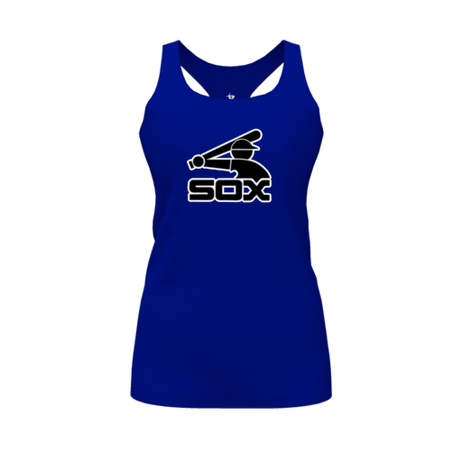 [FT0TRBRY-FYS-LOGO1] Decker Racerback Tank Top (Female Youth S, Royal, Logo 1)