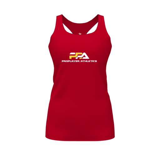 [FT0TRBRD-FYS-LOGO2] Decker Racerback Tank Top (Female Youth S, Red, Logo 2)