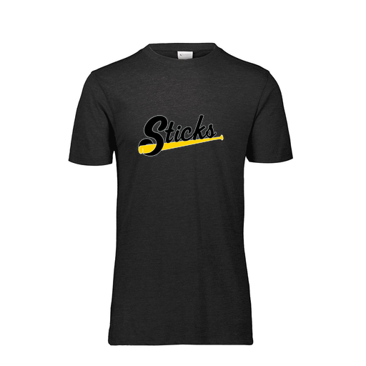 [FTSCUBBK-AS-LOGO3] Decker Men's Tri-Blend T-Shirt - Short Sleeve (Adult S, Black, Logo 3)