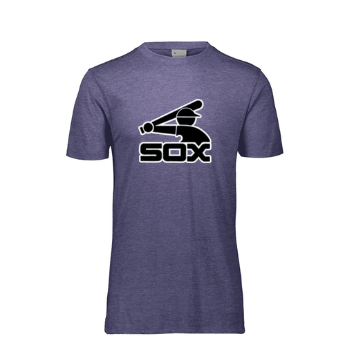 [FTSCUBNV-YS-LOGO1] Decker Youth Tri-Blend T-Shirt - Short Sleeve (Youth S, Navy, Logo 1)