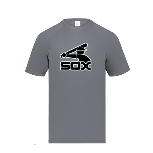 [2791.059.S-LOGO1] Youth Smooth Sport T-Shirt (Youth S, Gray, Logo 1)