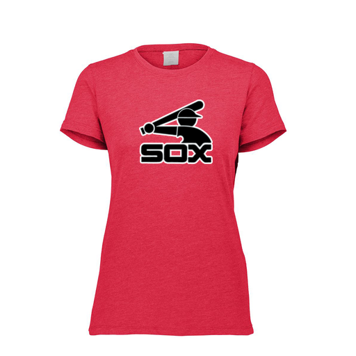 [FTSCUBRD-FAXS-LOGO1] Decker Women's Tri-Blend T-Shirt - Short Sleeve (Female Adult XS, Red, Logo 1)