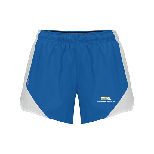 [229489.H02.S-LOGO2] Girls Olympus Shorts (Female Youth S, Royal, Logo 2)