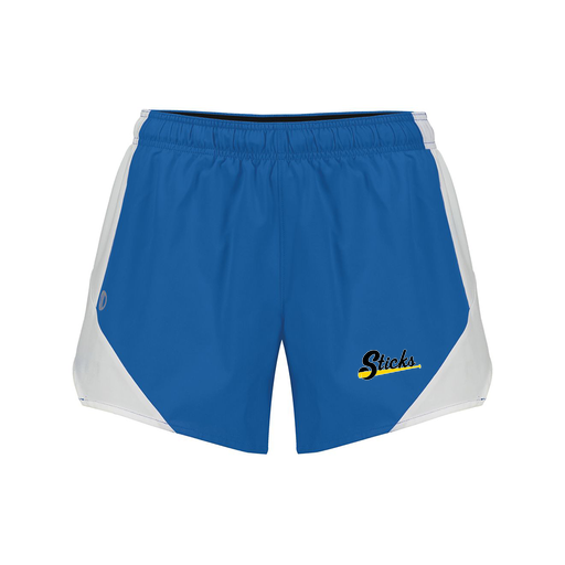 [229489.H02.S-LOGO3] Girls Olympus Shorts (Female Youth S, Royal, Logo 3)