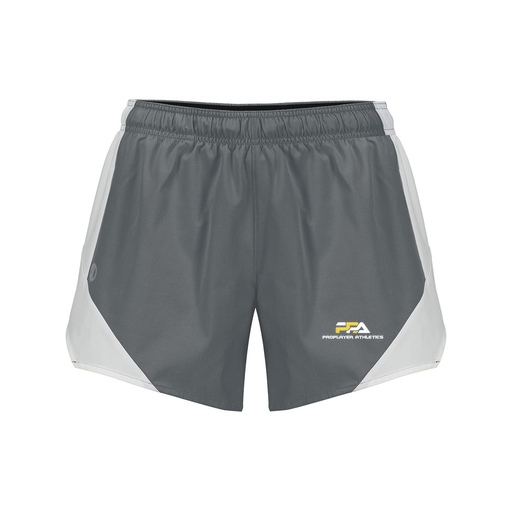 [229489.R04.S-LOGO2] Girls Olympus Shorts (Female Youth S, Gray, Logo 2)