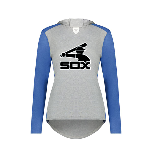 [6902.28V.XS-LOGO1] Ladies Vintage Hoodie (Female Adult XS, Royal, Logo 1)