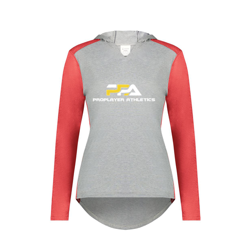 [6902.27V.XS-LOGO2] Ladies Vintage Hoodie (Female Adult XS, Red, Logo 2)