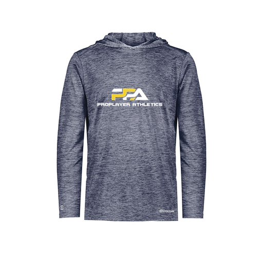 [FOLHCGNV-AS-LOGO2] Decker Men's Charge Hoodie (Adult S, Navy, Logo 2)