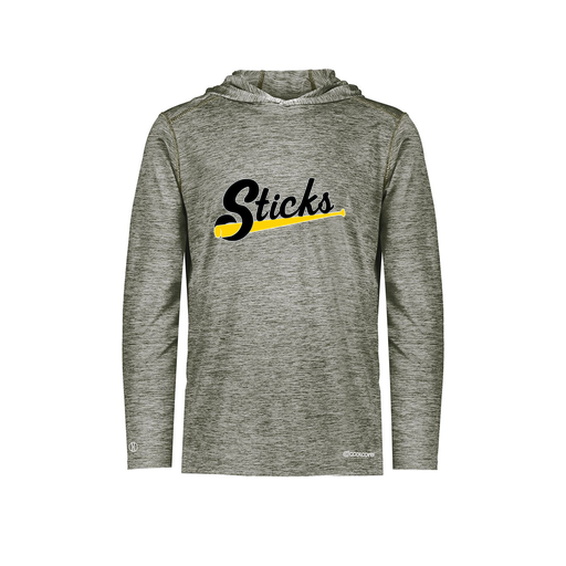 [FOLHCGGY-AS-LOGO3] Decker Men's Charge Hoodie (Adult S, Gray, Logo 3)