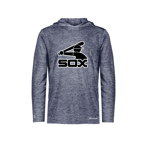 [FOLHCGNV-YS-LOGO1] Decker Youth Charge Hoodie (Youth S, Navy, Logo 1)