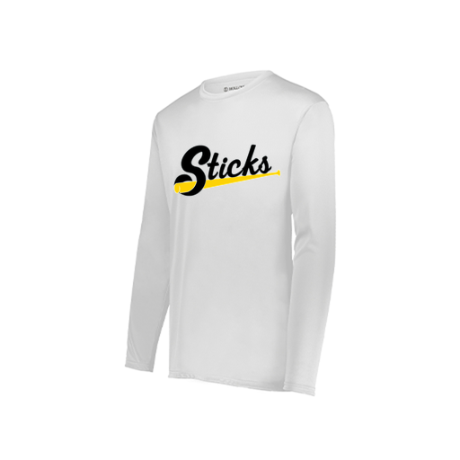 [222822.005.XS-LOGO3] Men's LS Smooth Sport Shirt (Adult XS, White, Logo 3)