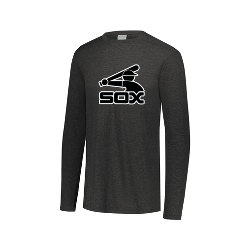 [FTLCUBBK-AXS-LOGO1] Decker Men's Tri-Blend T-Shirt - Long Sleeve (Adult XS, Black, Logo 1)