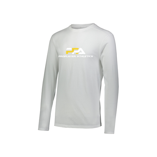 [FTLCUBWH-YS-LOGO2] Decker Youth Tri-Blend T-Shirt - Long Sleeve (Youth S, White, Logo 2)