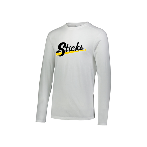 [FTLCUBWH-YS-LOGO3] Decker Youth Tri-Blend T-Shirt - Long Sleeve (Youth S, White, Logo 3)